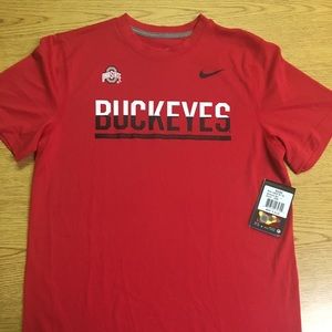 Boy's Nike dri fit shirt size large Ohio Buckeyes